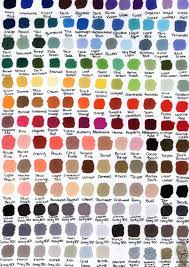 Prismacolor Color Chart By Katwynn47 Deviantart Com Color
