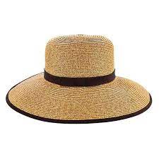 Karen Keith Tweed Straw Facesaver Hat With Ponytail Hole Setartrading Hats