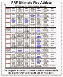 Fire Rescue Fitness Ultimate Fire Athlete Workout Athlete Workout Training Plan Firefighter Training