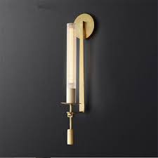 Post Modern Rh Copper Wall Lamps Villa Mirror Headlights Study Bedroom Candle Sconce Wall Lights Lighting Hotel Decor Fixtures Led Indoor Wall Lamps Aliexpress