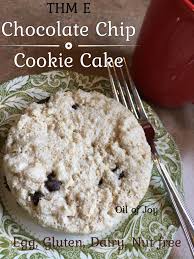 It was super quick to make too since it's all done in one bowl. Chocolate Chip Cookie Cake Egg Nut Gluten Dairy Free Thm E Oil Of Joy