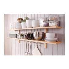 varde etagere murale 5 crochets bouleau 140x50 cm ikea wall shelves kitchen shelves home kitchens