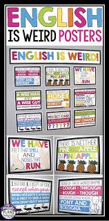 Show English Learners How Strange Crazy The English Language Can Be By Decorating Y English Classroom Posters Middle School Classroom Decor English Classroom