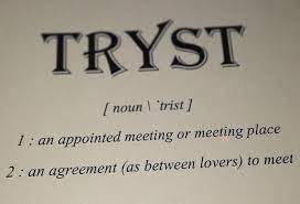 Tryst Trist Literary Noun Noun Tryst Plural Noun Trysts 1 A Private Romantic Rendezvous Between Lovers A Moonlight Tr Pretty Words Words Favorite Words