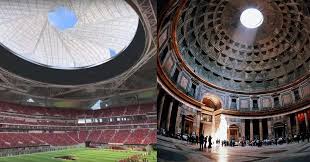 Mercedes Benz Stadium On Instagram The Oculus In The Dome Of The Pantheon In Rome Is The Inspiration For Mercedes Be Mercedes Benz Stadium Mercedes Benz 2017
