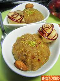 Microwave Apple Halwa With Almonds And Chia Indian Food Recipes Recipes Indian Dessert Recipes