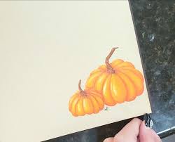 Cute Colored Pencil Pumpkins Drawing Cute Fall Autumn Pumpkins Pumpkin Drawing Fall Drawings Drawings