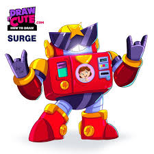 Youtube Tutorial Showing How To Draw New Brawler Surge Brawl Stars Super Easy Drawing Tutorial With A 2020 Disney Karakterleri Hayvan Boyama Sayfalari Oyun Dunyasi