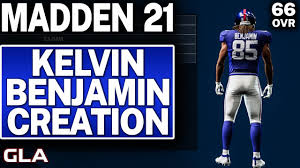 Fantasy football start your season today! Te Kelvin Benjamin Creation Giants Madden 21 2021nfldraft Ea Youtube