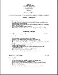 Let your resume represent you the same way. Insurance Agent Resume Occupational Examples Samples Free Edit With Word