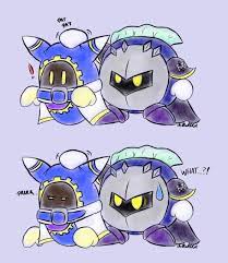 Meta Knight certainly did not expect that reaction from Magolor... : r/Kirby