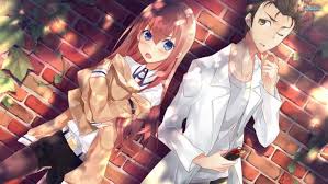 Mulai populer di indonesia dengan serial tv setiap hari minggu seperti dragonball doraemon chibi maruko chan dan lainnya. Steins Gate Anime Couple Wallpapers Cute Couple Wallpaper Anime 1920x1080 Wallpaper Teahub Io