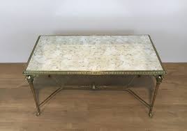 An interesting bronze and mahogany coffee table having ring decoration and a smoked glass top circa 1965. Antique Bronze Coffee Table 16 For Sale On 1stdibs