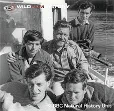 Jim Saunders With Camera Jacquie And Gerald Durrell And Chris Parsons Bottom Left On Boat While Film Gerald Durrell The Durrells In Corfu Natural History