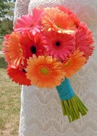 Bouquets Daisy Wedding Flowers Pink Wedding Flowers Orange Wedding Flowers