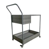Wicker cooler cart, 80 quart rattan rolling cooler cart wicker ice chest cooler trolley for outdoor patio deck party, beverage bar backyard stand up cooler with wheels and outer cover (black) 4.4 out of 5 stars30 $194.99$194.99. Patio Serving Carts You Ll Love In 2021 Wayfair