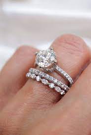 Diamond Ring Stack Stackable Wedding Bands Round Diamond Engagement Rings Diamond Wedding Sets