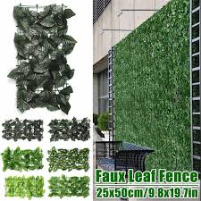 Ver más ideas sobre plantas, decoraciones de jardín, plantas artificiales. Valla Decorativa De Hojas De Hiedra De Imitacion Plantas Artificiales De 20x10 Pulgadas Para Interior Y Exterior Decoracion De Pared De Jardin Ecologica 7 Tipos Muebles De Exterior