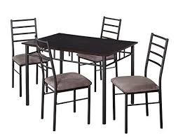 Target Marketing Systems Liv Collection Contemporary 5 Piece Metal Dining Room Table Chai Metal Dining Room Table Dining Room Table Chairs Table And Chair Sets