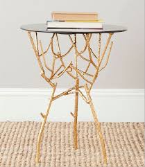 Safavieh Pin To Win Glass Top End Tables Glass Top Accent Table Gold Accent Table