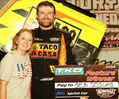 Jeb Sessums, No. 01j, was your IMCA RaceSaver 305 Winged Sprint Car feature  winner at Kennedale Speedway Park Saturday night