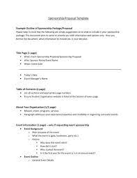 Sponsorship Proposal Template
