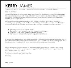 Fund Accountant Cover Letter Sample Cover Letter Templates Examples