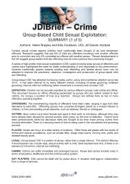 Crime Jdibrief Group Based Child Sexual Exploitation