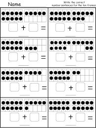 Free Ten Frame Addition Printable Kindermomma Com Kindergarten Math Worksheets Free Kindergarten Math Worksheets Kindergarten Addition Worksheets