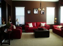 Red is also a warm color so a red living room would also be cozy and inviting. Red And Brown Living Room With Elegant Visually Dark Bedroom Atmosphere Ideas Designs Tan Furniture Blue Color Combinations Decorating Apppie Org