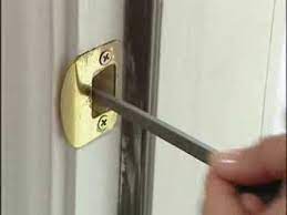 Door strike plates, are there to protect the lock mechanism within the door lock, it reinforces the door and makes it harder for intruders to enter. Aligning Deadbolt With Strike Plate 5510 Youtube