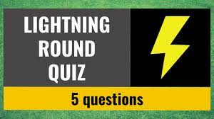 You can use this swimming information to make your own swimming trivia questions. Lightning Round 1 Quiz Questions Trivia Youtube