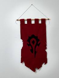 Horde Banner World Of Warcraft Home Decor Wow Lion Banner Etsy World Of Warcraft Warcraft For The Horde