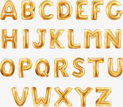 Golden Balloon Word Word Vector Material Gold Bread Art Word Png Transparent Clipart Image And Psd File For Free Download Balloon Words Letter Balloons Lettering Fonts