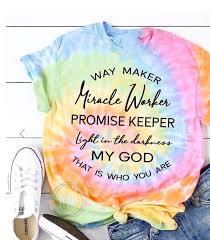 Way Maker Miracle Worker Promise Keeper My God Faith Tee Etsy Promise Keepers Faith Tees Graphic Tees