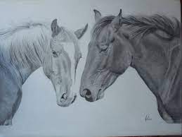 Pareja De Caballos A Lapiz Amor Parejas A Caballo Caballos A Lapiz Caballos