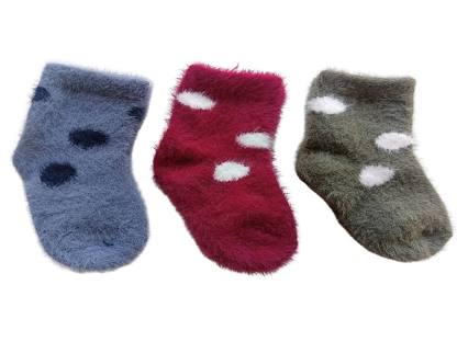 Cdeck Baby Rabbit Wool Anti-Skid Winter Socks |3 Pair Pack