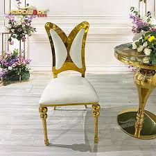 Metal Furniture Sets Butterfly Shape Stainless Steel Used Banquet Wedding Chair For Events Us 48 00 68 00 Piece Ho Metal Furniture Wedding Chairs Chair