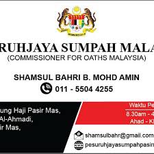 Itu kata pesuruhjaya sumpah, ammar mohamad dahalan mengenai surat akaun bersumpah (sd), dr maszlee malik berhubung saya tidak boleh jawab, katanya ketika dihubungi malaysiagazette hari ini. Pesuruhjaya Sumpah Commissioner Of Oath In Pasir Mas