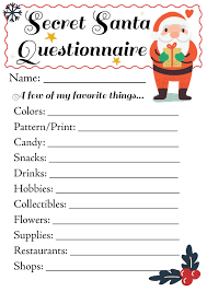 Check spelling or type a new query. Secret Santa Questionnaire On Behance
