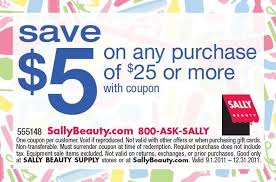 Sally S 5 Off 25 Beauty Coupons Coupons Printable Coupons