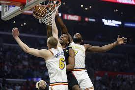 Boston celtics brooklyn nets charlotte hornets chicago bulls cleveland cavaliers dallas mavericks denver nuggets detroit pistons golden state warriors houston rockets indiana pacers la clippers los angeles lakers. Kawhi Leonard Leads Clippers Rally In Victory Over Warriors Los Angeles Times