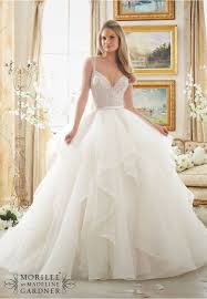 Beaded Bodice On Flounced Tulle And Organza Morilee Wedding Dresses Ball Gowns Wedding Bridal Wedding Dresses
