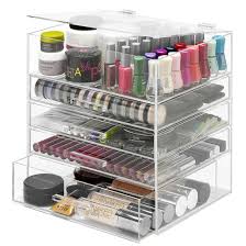 clear acrylic makeup organizer drawers
