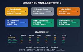 2025年9月CLI AI 编程工具排行榜：六大命令行工具深度评测与选择 ...