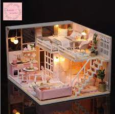 Diy Miniature Dollhouse Kit Diy Dollhouse Craft Kit Description This Is A Diy Kit That Includes All The Materia Diy Dollhouse Doll House Dollhouse Miniatures