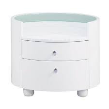 The envelo nightstand�s walnut drawer is cased in brilliant matte black lacquer, making it the center of attention. Homeroots Sophisticated White High Gloss Nightstand Overstock 31910381 Brown