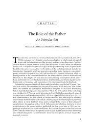 Pdf) The Role Of The Father In Child Development / M. R. Lamb.