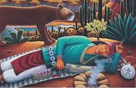 Sleeping Indian David Bradley Detail Jpg 600 385 Art Modern Indian Art Mexico Art