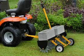 They penetrate the soil to remove some cores or plugs of soil mechanically. Yardworks 42 Spike Aerator At Menards